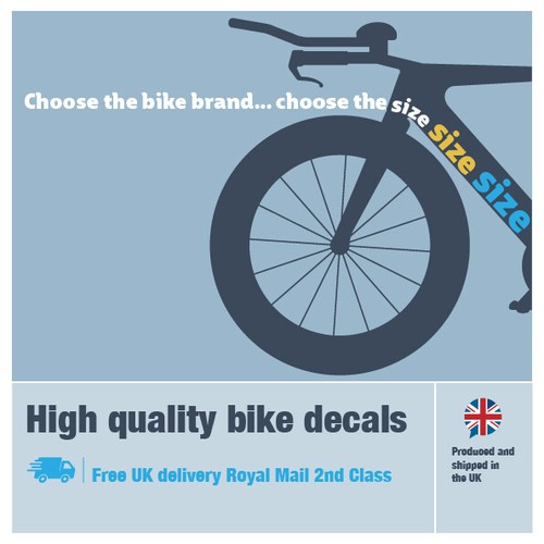 Orbea bike decal 325 550mm - decal, 325-550mm